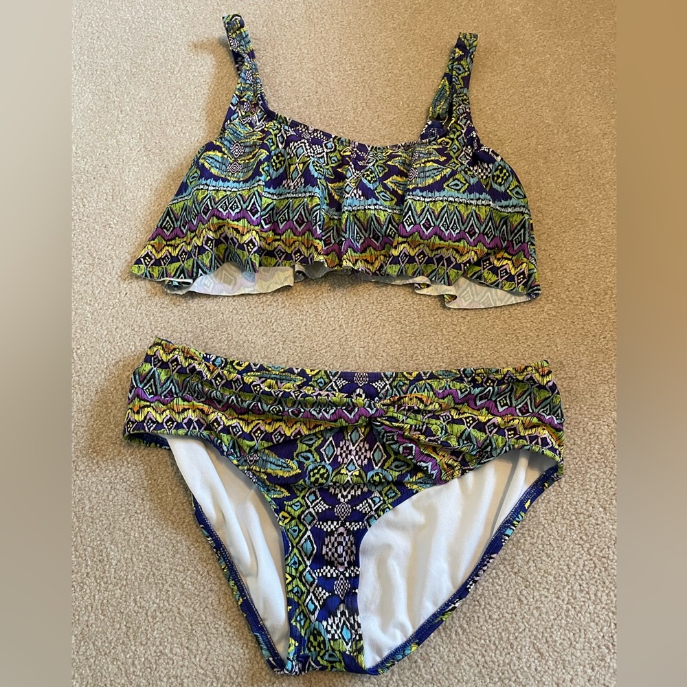 Antonio Melani multi color bikini. Size medium.